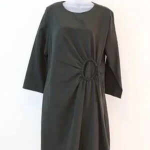 COS OLIVE GREEN DRESS